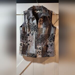 Coldwater Creek tapestry vest